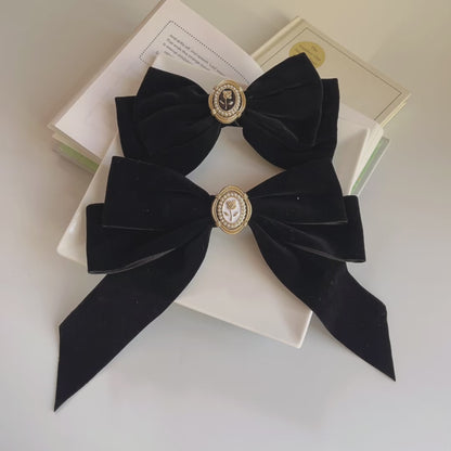 Velvet Big Bow Hairclip