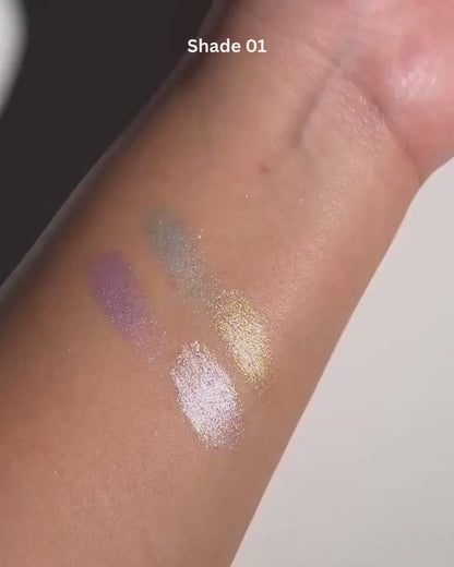 HERORANGE Floral Four-Color Highlighter Multi-Palette